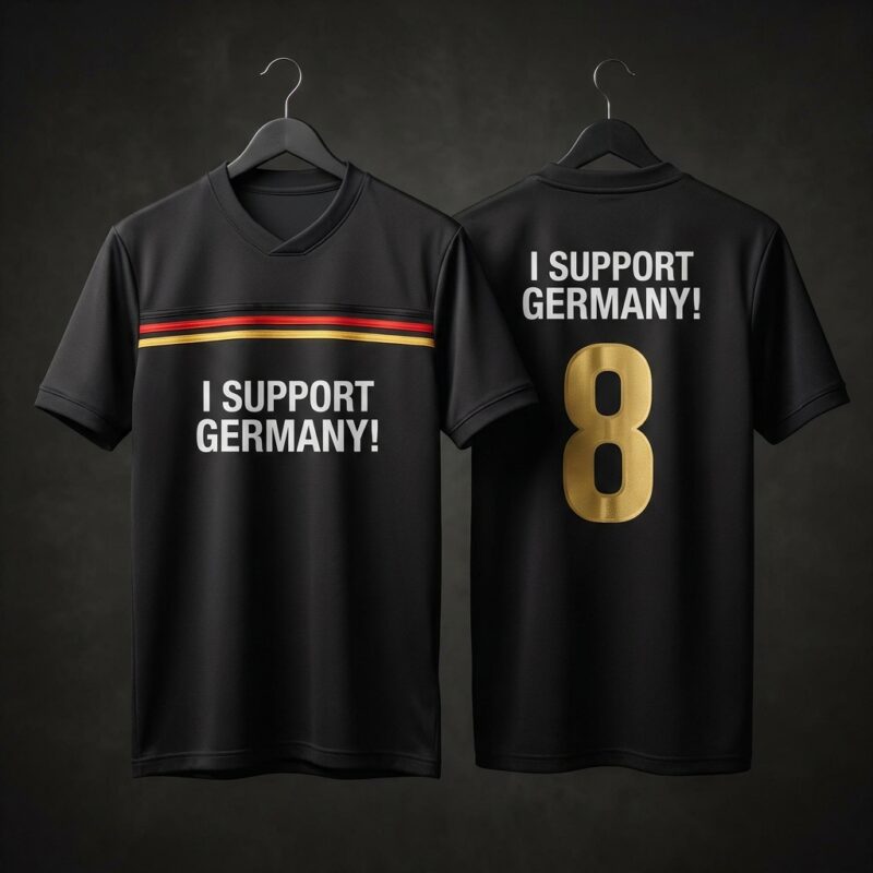I Support Germany – Black Jersey