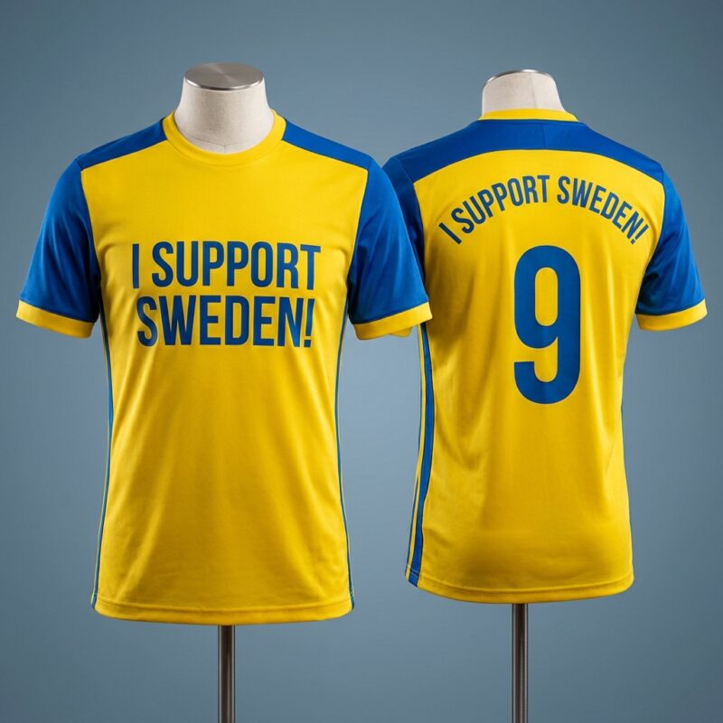 I Support Sweden Yellow Jersey