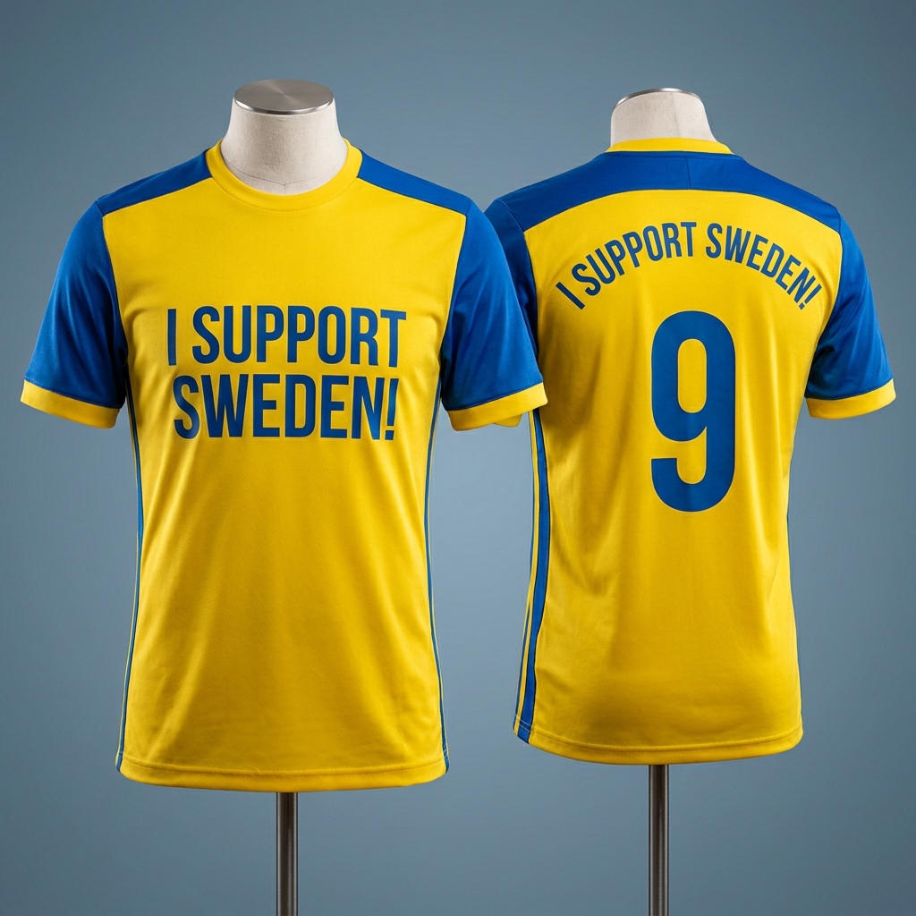 I Support Sweden Yellow Jersey