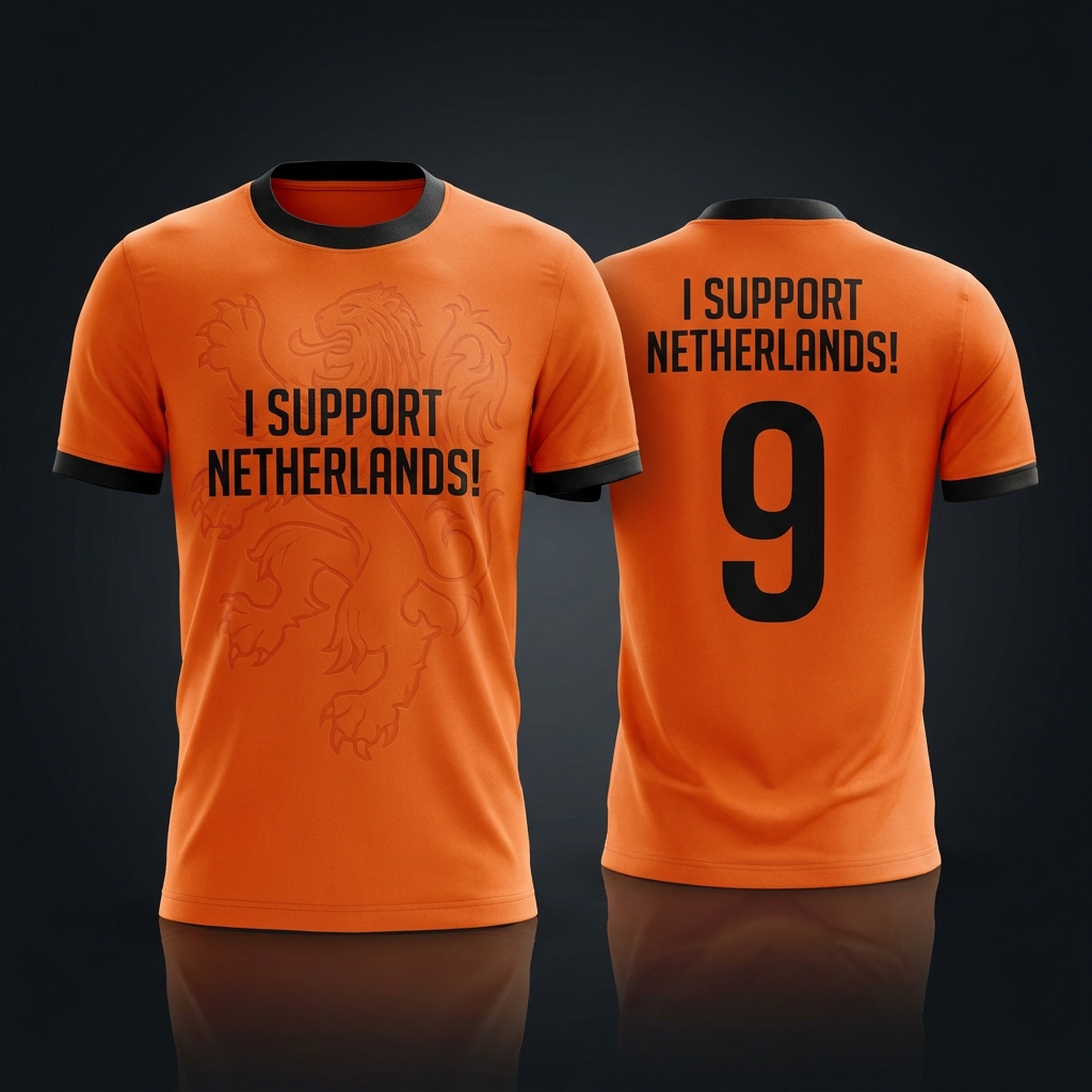 I Support Netherlands – Orange Jersey