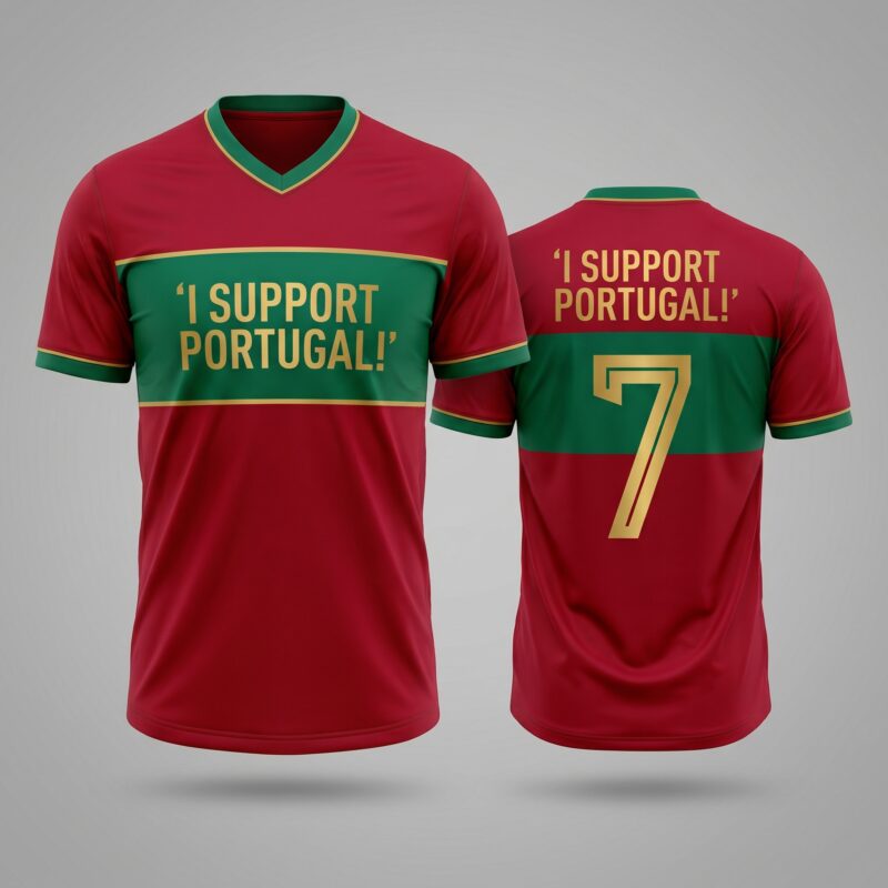 I Support Portugal – Green & Red Jersey